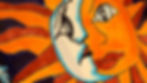 Illustration part-sun/part-moon face