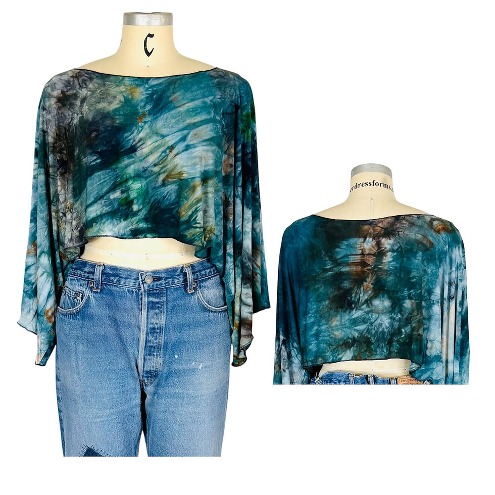 Thumbnail: Tie Dye CROP Shrug One Size (Fits 0-12)