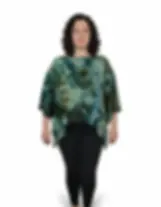 One Size Lightweight Tie Dye Color Teal Green Bubble Gauze Tee Fits S-XL