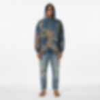 Kangaroo Pocket Hoodie Tie Dye / Hand Dyed Cotton Fleece Lined Sweatshirt Unisex Medium