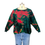 Thumbnail: Tie Dye Crewneck Boxy Dolman Sleeve Sweater 1XL Color Evergreen$60.00
