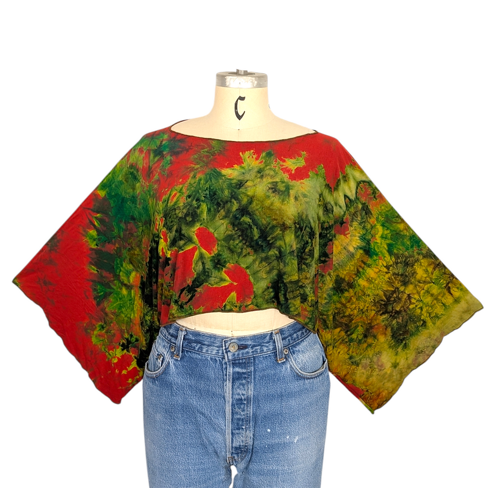 Thumbnail: Tie Dye CROP Shrug One Size (Fits 0-12)