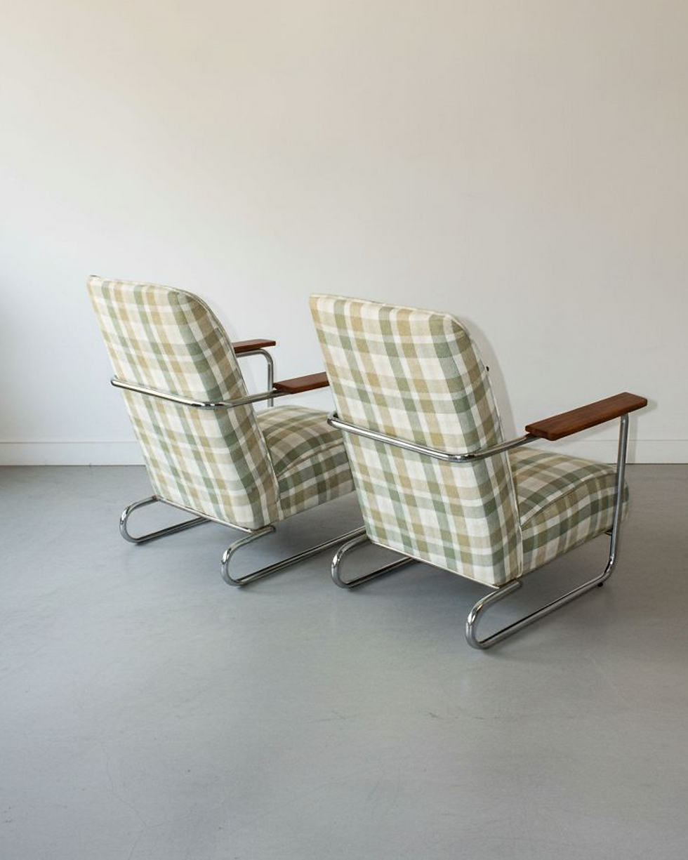 Thumbnail: The Modernist Parlour Set — Late 70s Bauhaus Inspired Lounge Suite