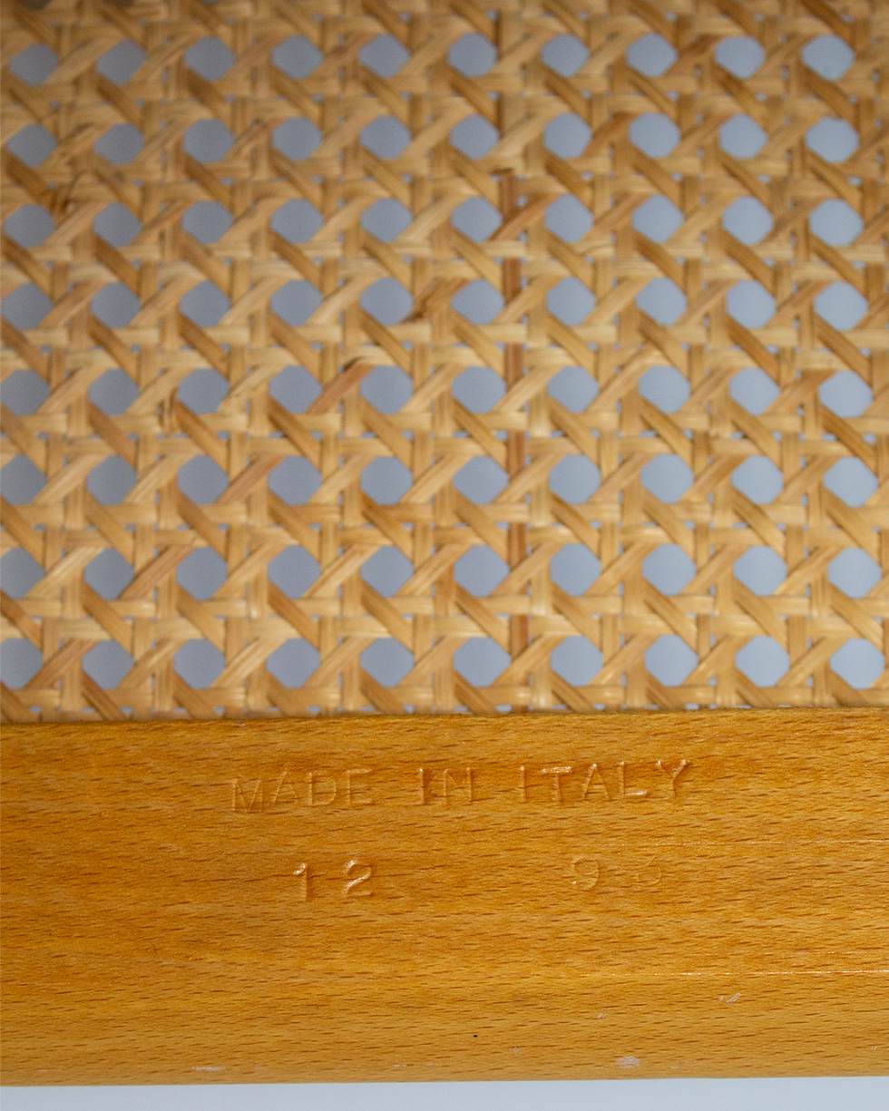 Thumbnail: Vintage Set of 4 Blonde Wood Cesca's
