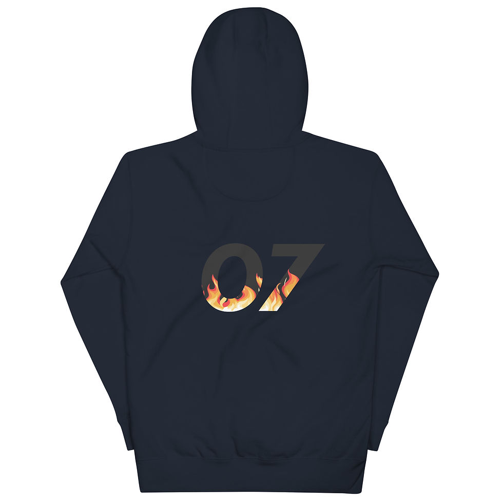 Thumbnail: AGNB( Love, Peace, Harmony) Fire Unisex Hoodie