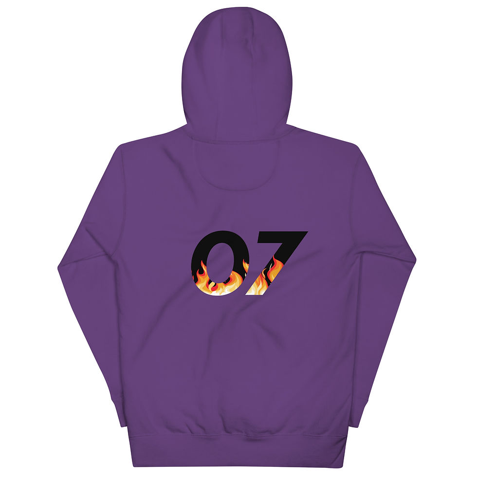 Thumbnail: AGNB( Love, Peace, Harmony) Fire Unisex Hoodie