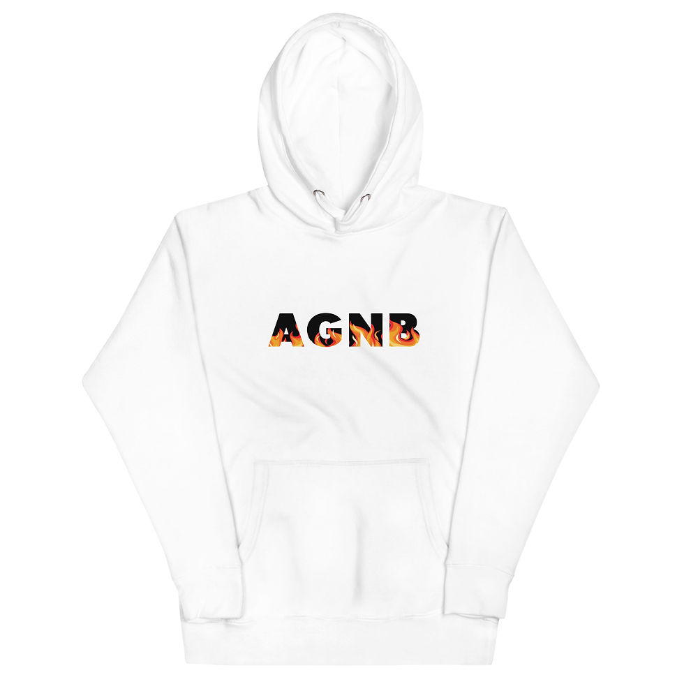 Thumbnail: AGNB( Love, Peace, Harmony) Fire Unisex Hoodie