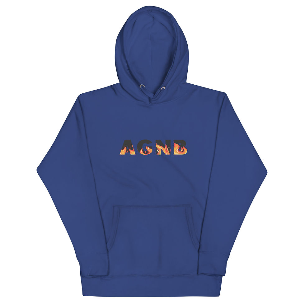 Miniaturbild: AGNB( Love, Peace, Harmony) Fire Unisex Hoodie