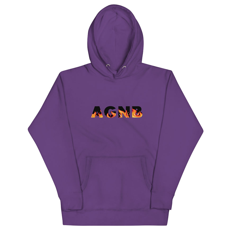 Miniaturbild: AGNB( Love, Peace, Harmony) Fire Unisex Hoodie