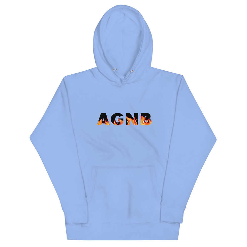 Thumbnail: AGNB( Love, Peace, Harmony) Fire Unisex Hoodie