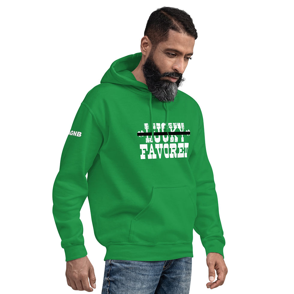 Thumbnail: Favored not Lucky AGNB  Unisex Hoodie