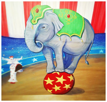 circus mural