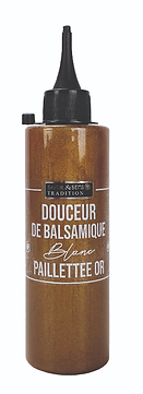 savor et sens creme de balsamique paillette d'or
