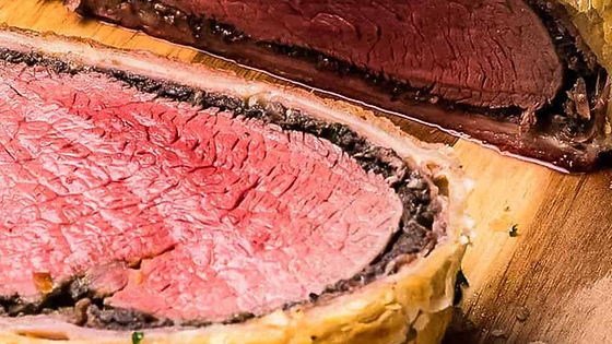 Petit Beef Wellington with Peppercorn Demi Jus