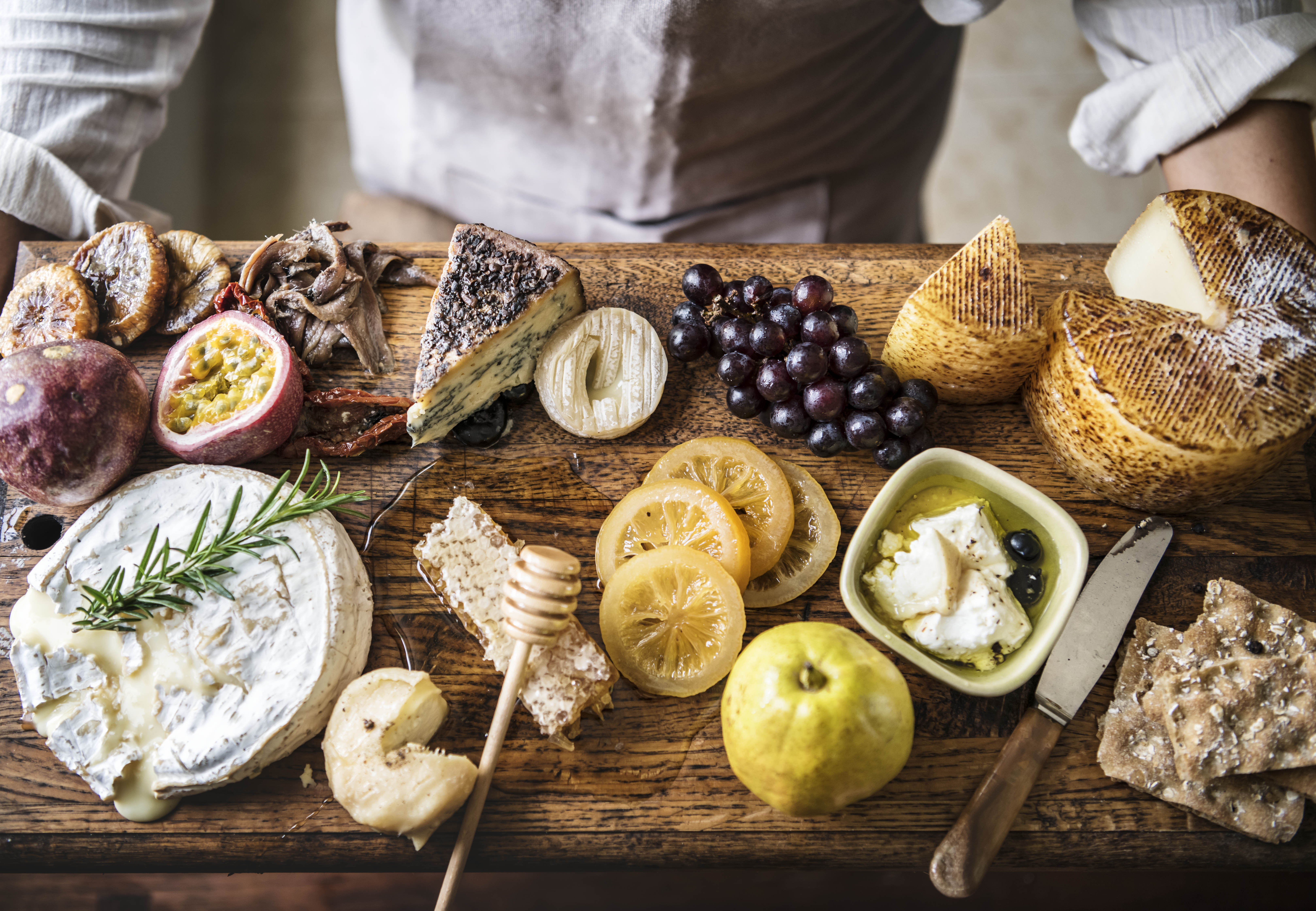 Arranged Food and Objects