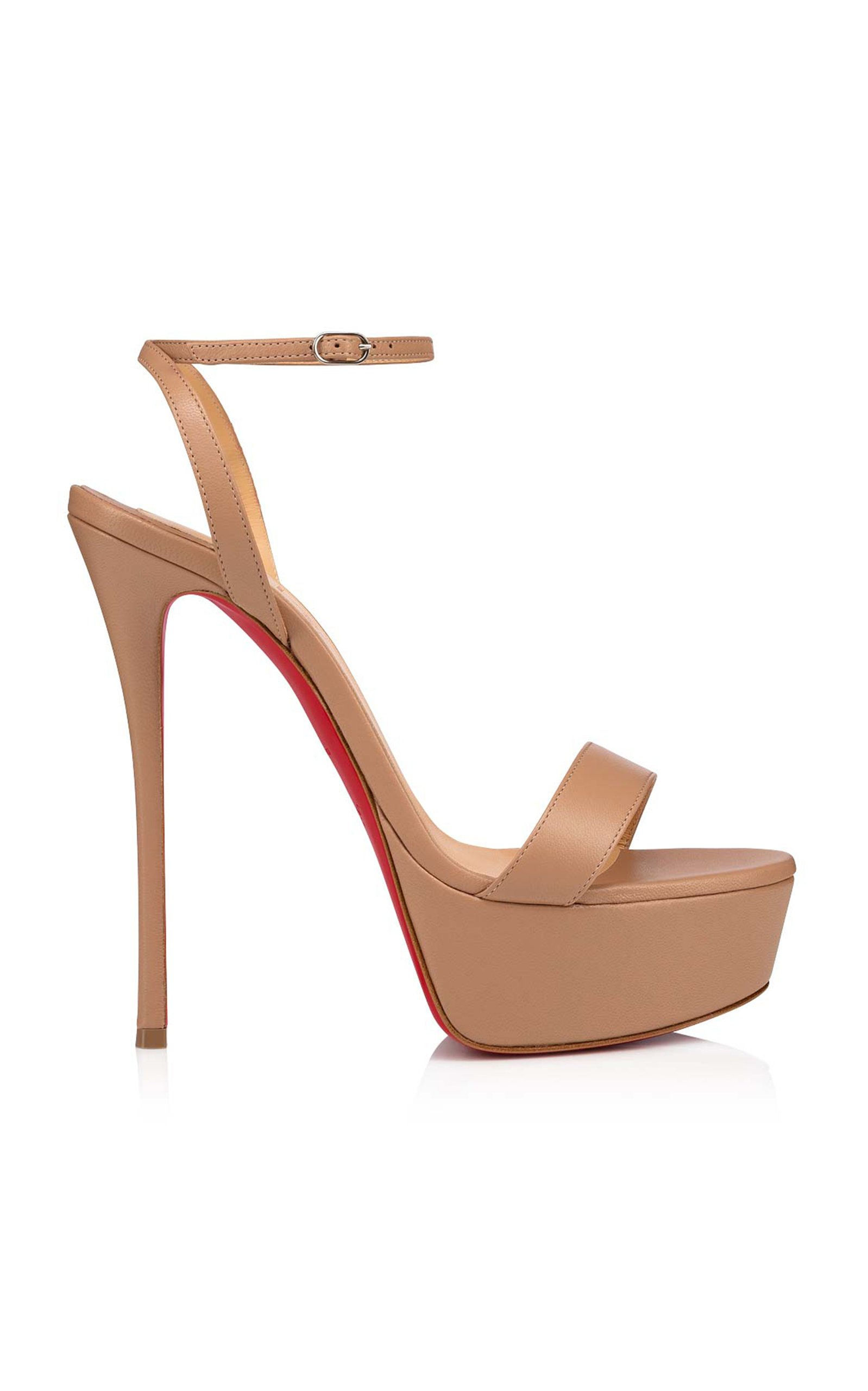 Christian Louboutin Queen Alta 150mm Leather Platform Sandals