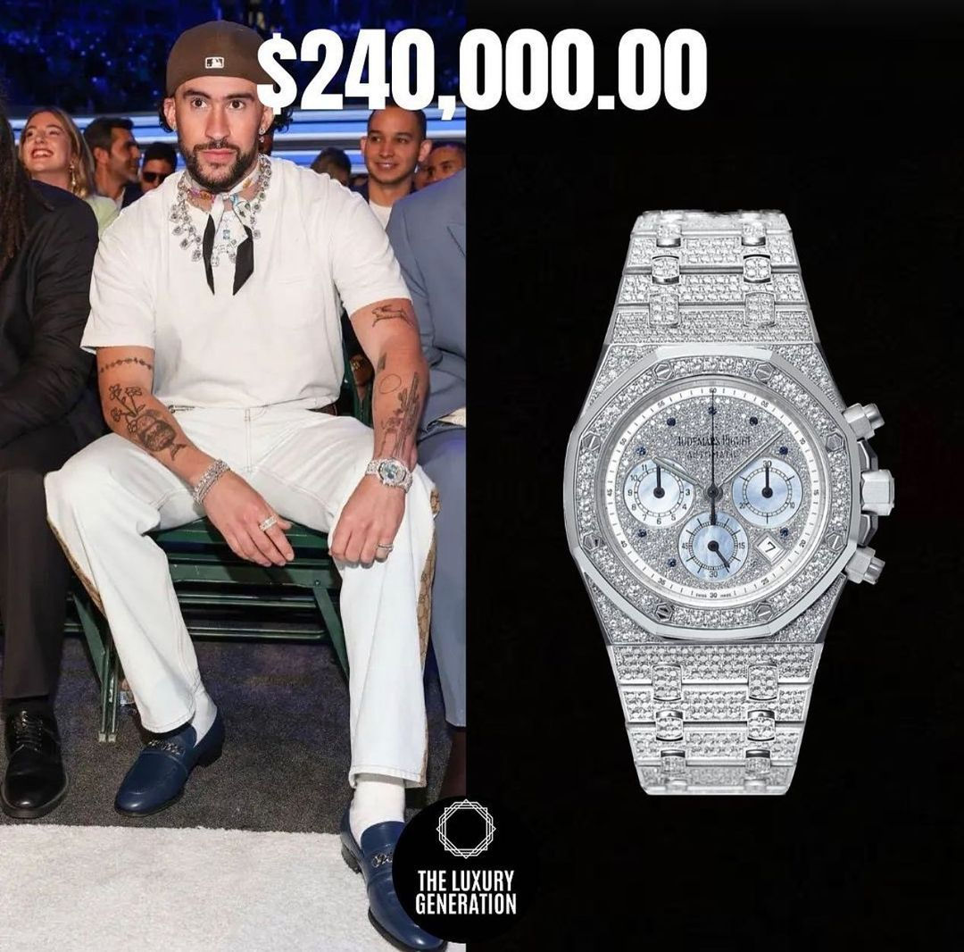 Bad Bunny Benito Audemar Royal 18K White Gold