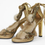 Thumbnail: New Tom Ford for Gucci Swarovski Crystals Snakeskin Mink Fur Sandals Gold 7 7.5