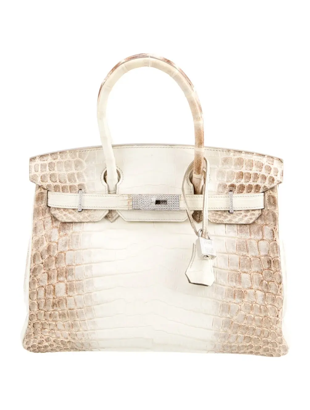 Matte Niloticus Crocodile 18K Diamond Himalayan Birkin 30