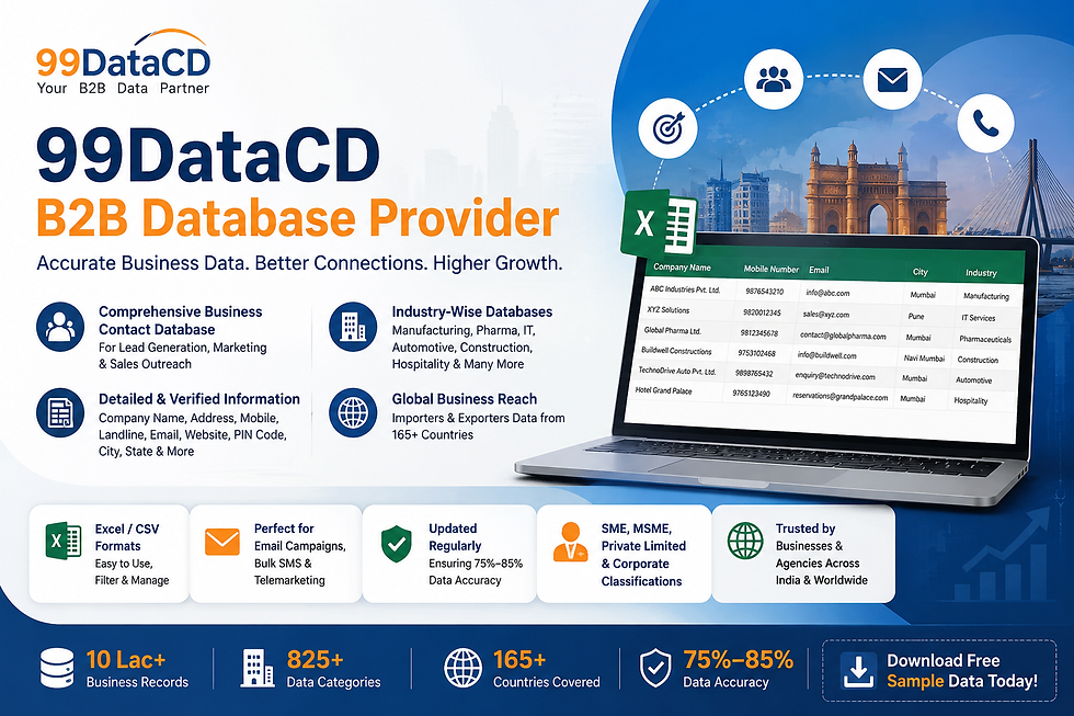 What Kind of Data 99Datacd Provides
