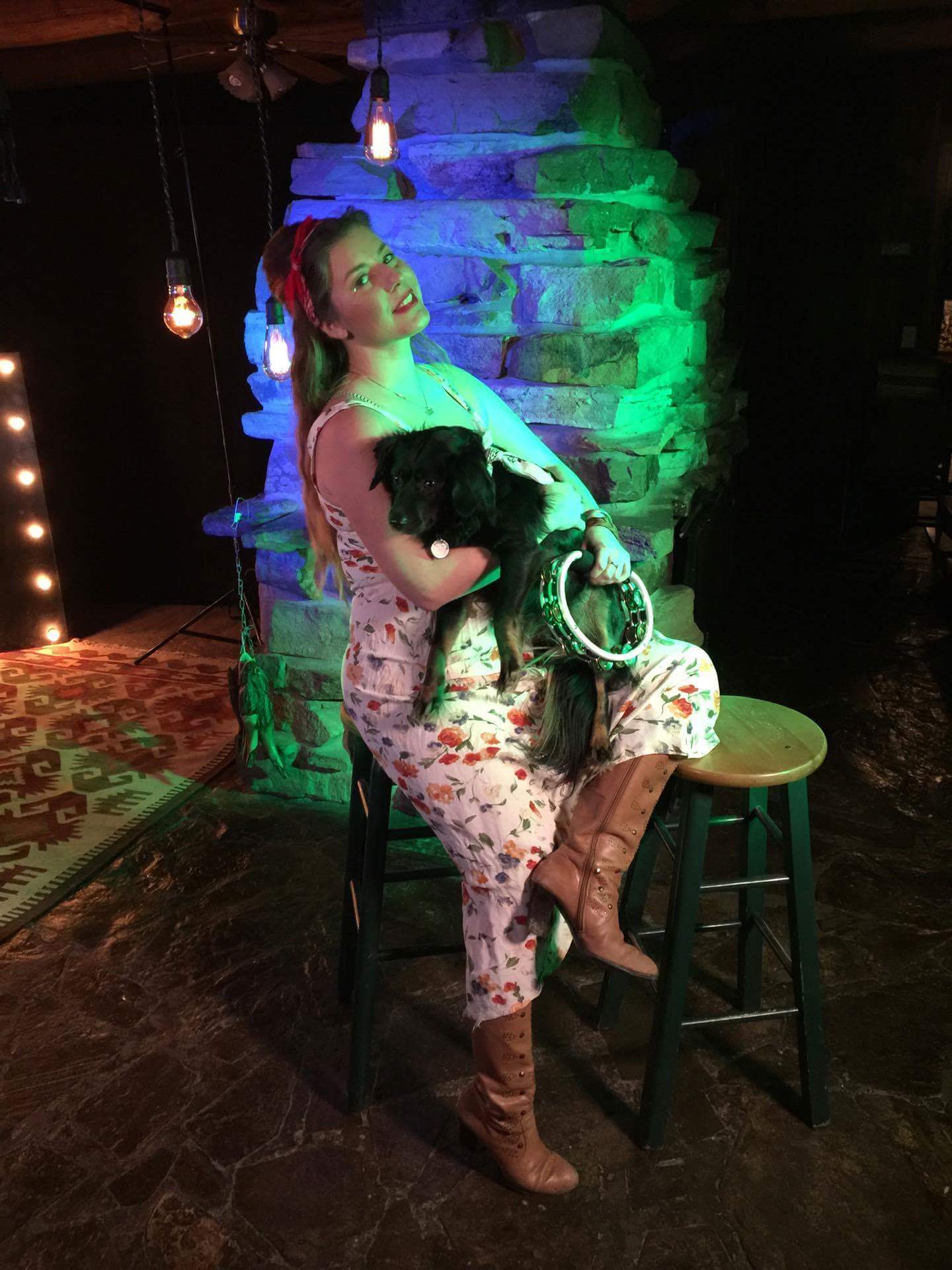 Mae Bliss with Cissie Baby