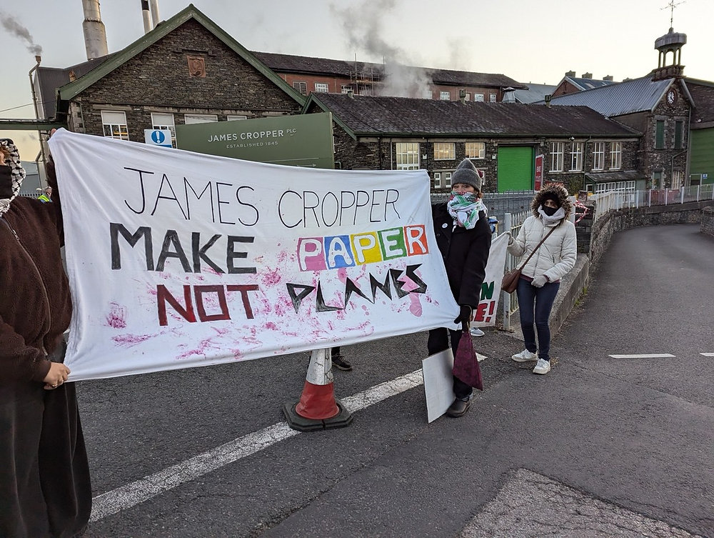 Jim Cropper Activists blockade James Cropper plc factory to halt production of ...