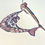 Thumbnail: Stained Glass Pink Dolphin Suncatcher