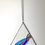 Thumbnail: Stained Glass Wave Triangle Suncatcher, Pink Blue