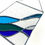 Thumbnail: Stained Glass Blue Wave Suncatcher Panel