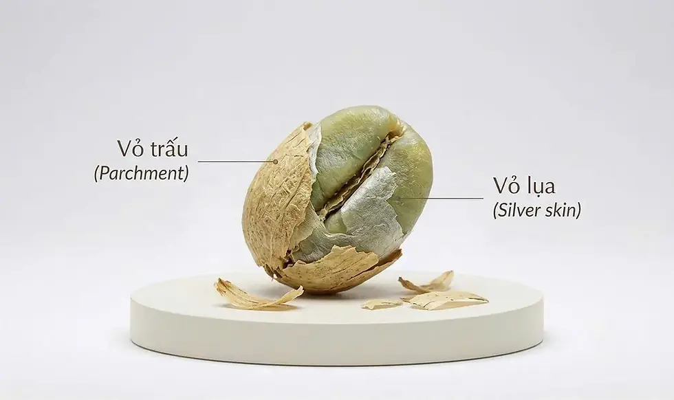 Parchment, Silverskin Và Lớp Bảo Vệ Hạt