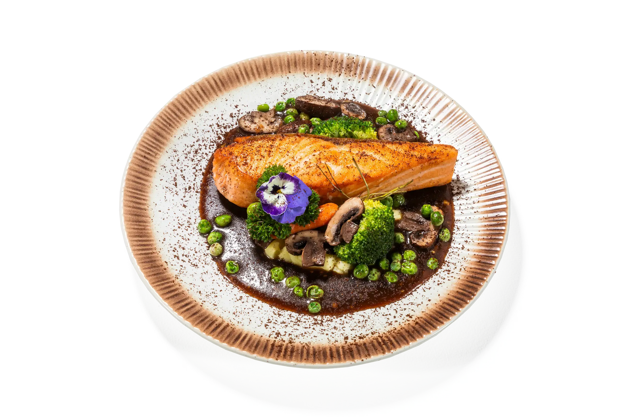 PAN SEARED SALMON WITH MAPLE AND BALSAMIC TRUFFLE SAUCE