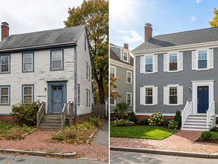 See how exterior painting and repairs can completely transform your home with professional services.