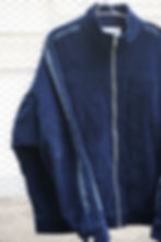 サムネイル： CALLIGRAPHY LASER PRINT DENIM VELVET TRACKSUIT