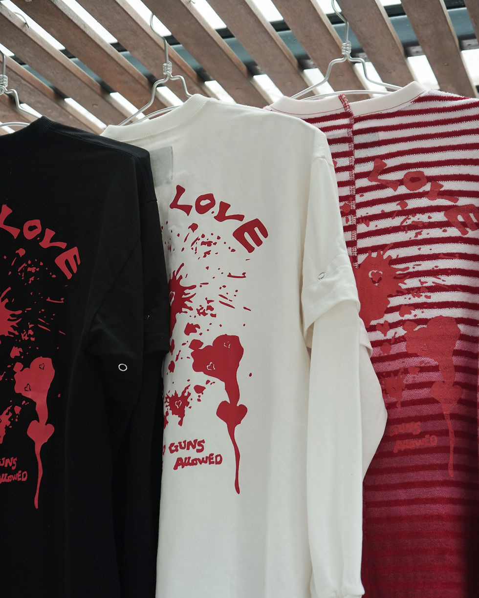 Thumbnail: "Share Your Love" DETACHABLE LONG-SLEEVES BIG TEE DIP DYED VERSION