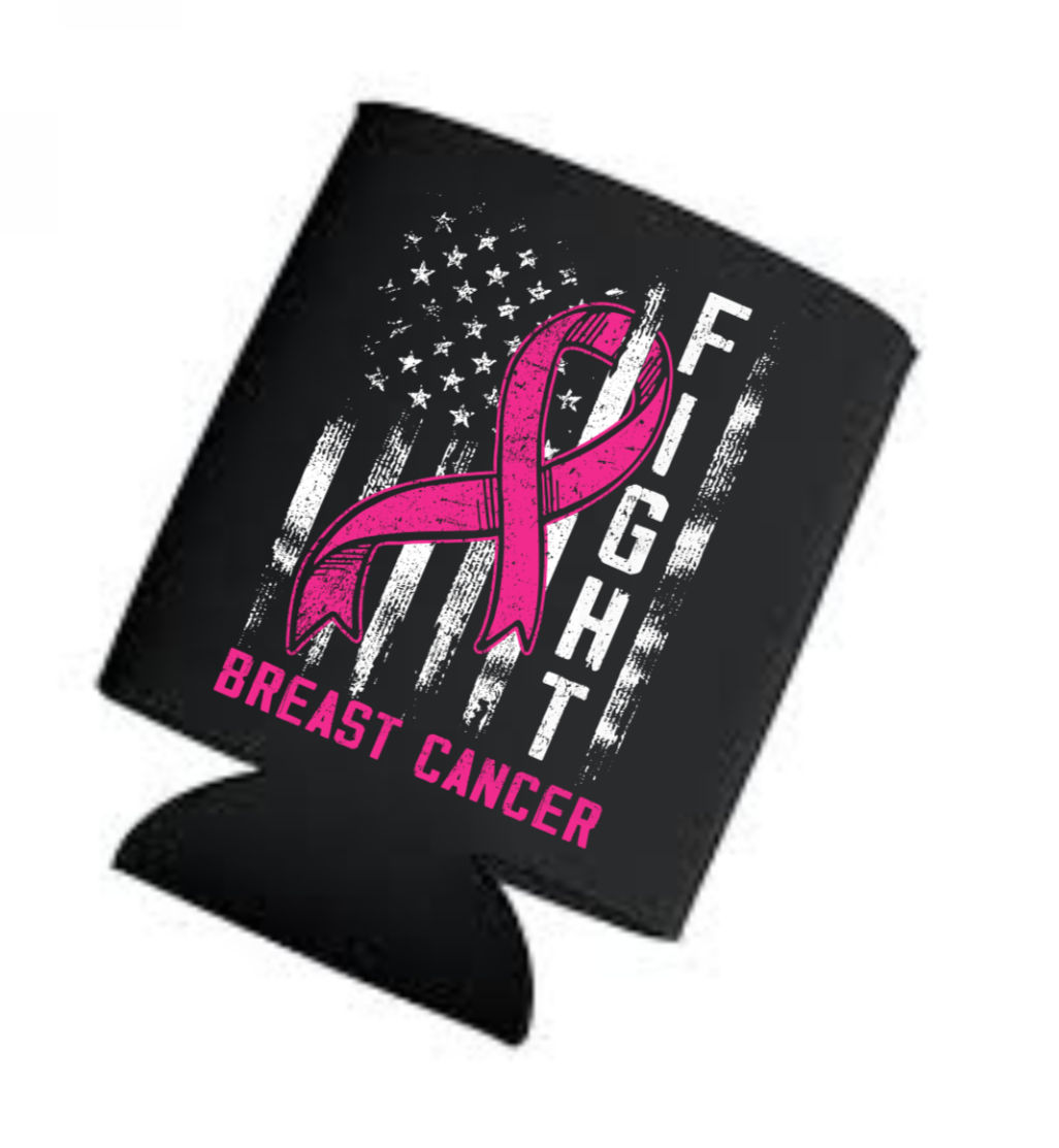 Fight Breast Cancer Koozie