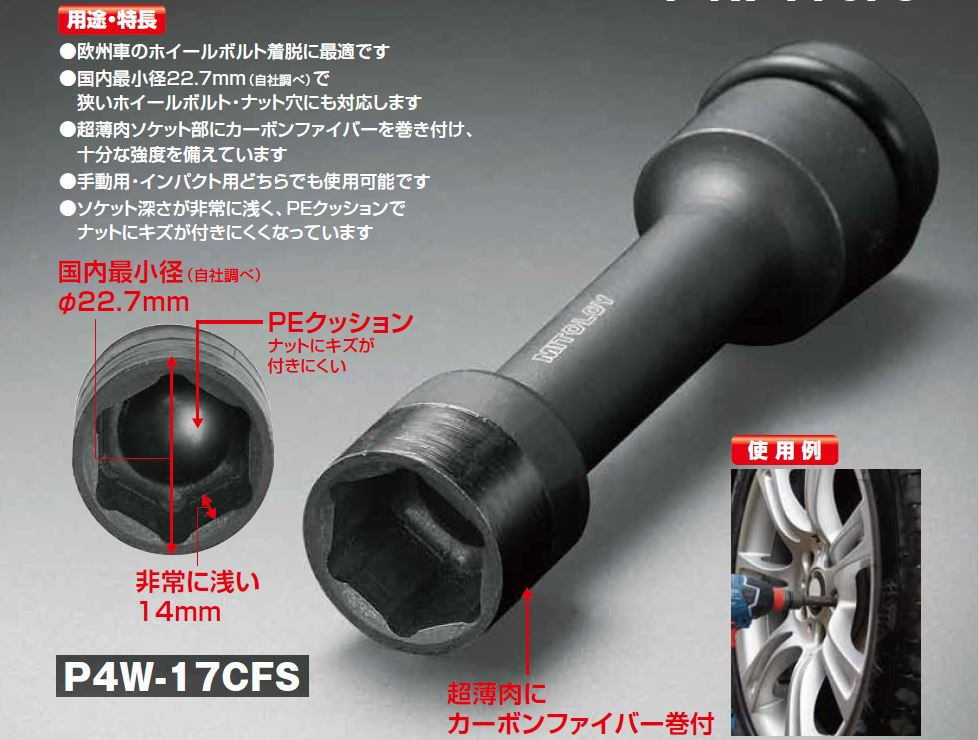 ホイールナット用 Cf17mmシャロウ ホイールナット用 Cf17mmシャロウ