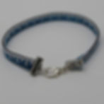 Thumbnail: Blue and White Dainty Woven Bracelet