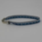 Thumbnail: Blue and White Dainty Woven Bracelet