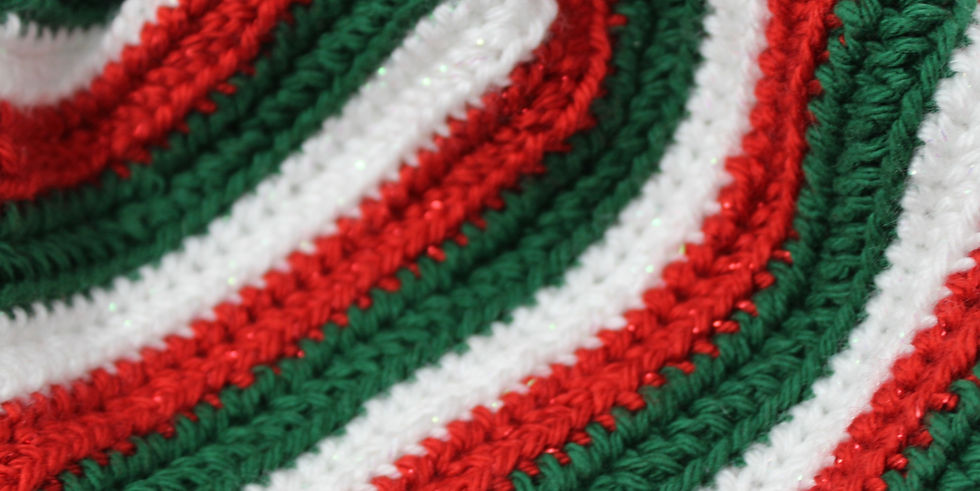 Thumbnail: Red, White, and Green Swirl Holiday Hat