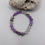 Thumbnail: Purple Agate and Flower Agate Handmade Gemstone Bracelet