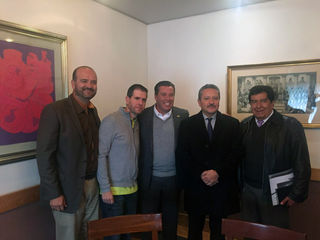 SE REUNEN EL GOBERNADOR, EL ALCALDE Y EL TITULAR DE CONADE.