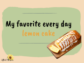 My favorite everyday vegan lemon cake