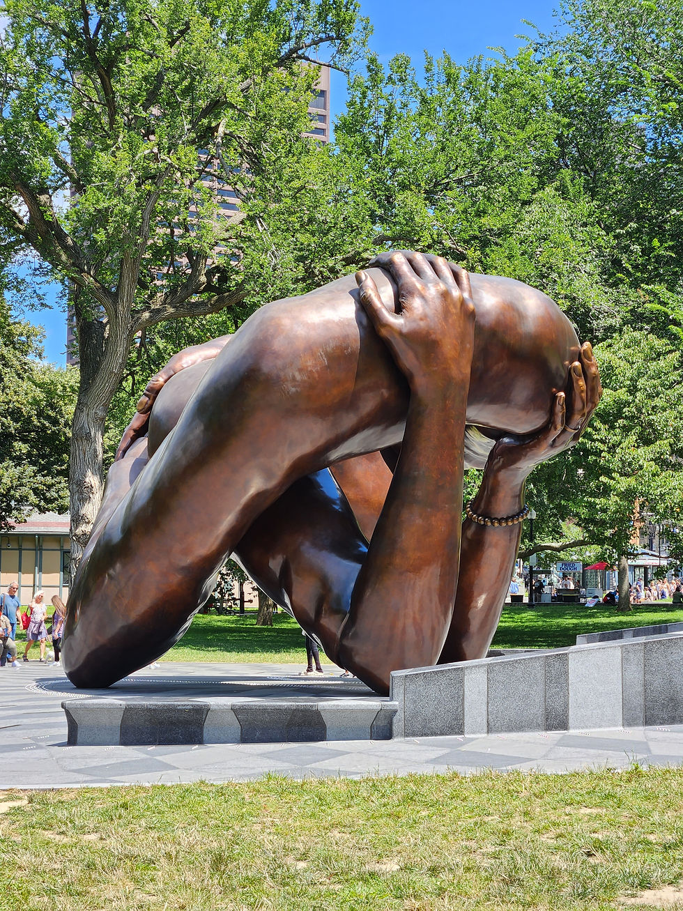 MLK Embrace Sculpture