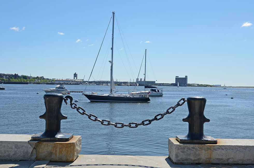 Boston Harbor - View of Boston Logan Airport