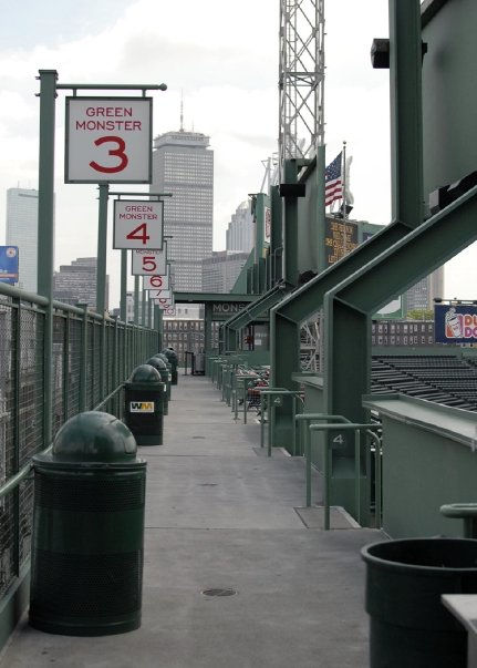 Boston Fenway Park Green Monster view