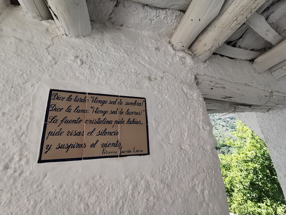 Paret poètica. Pampaneira, 16 de maig de 2024