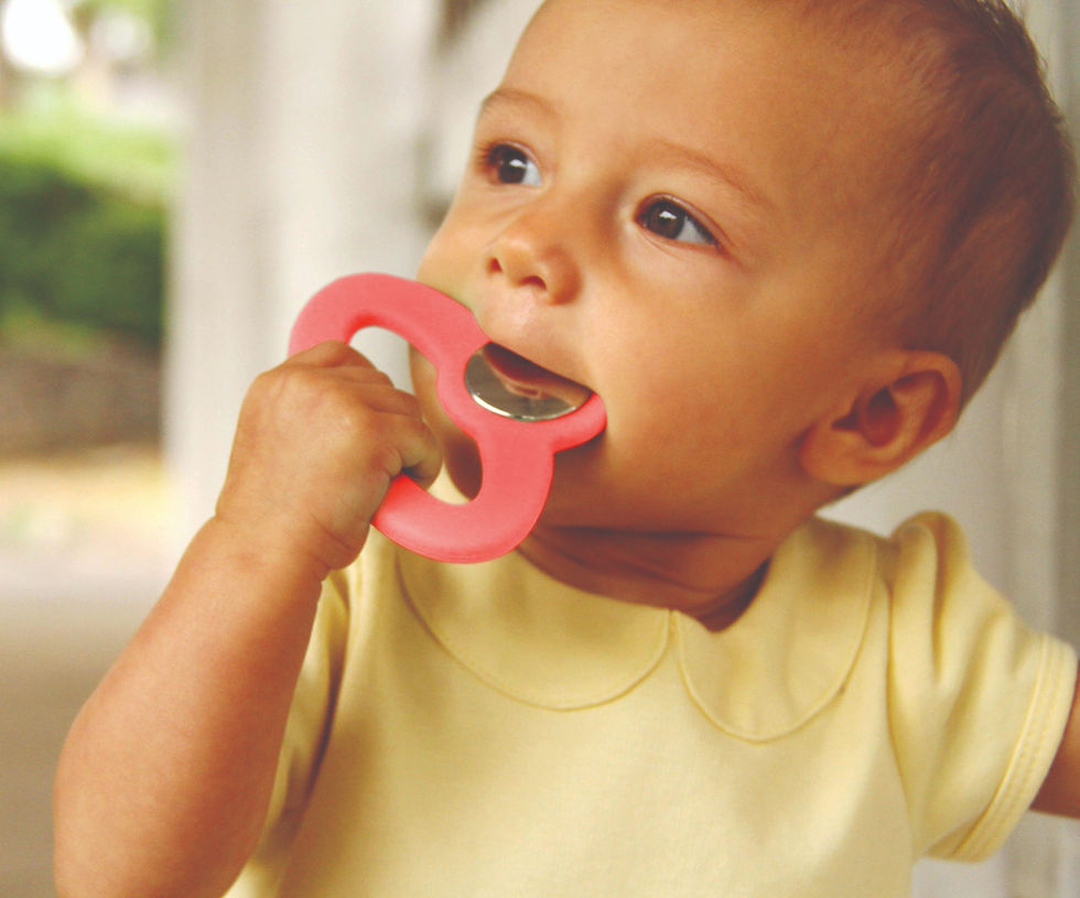 Thumbnail: Toofeze Natural Cold Teether - Coral Pink