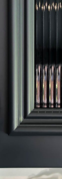 Buster & Punch Cross T-Bar - reeded glass - Classic oversized bead detail.