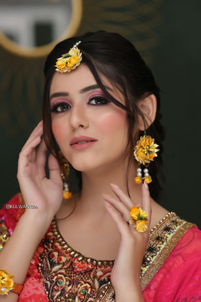 Sangeet look, makeup & Hairstyle