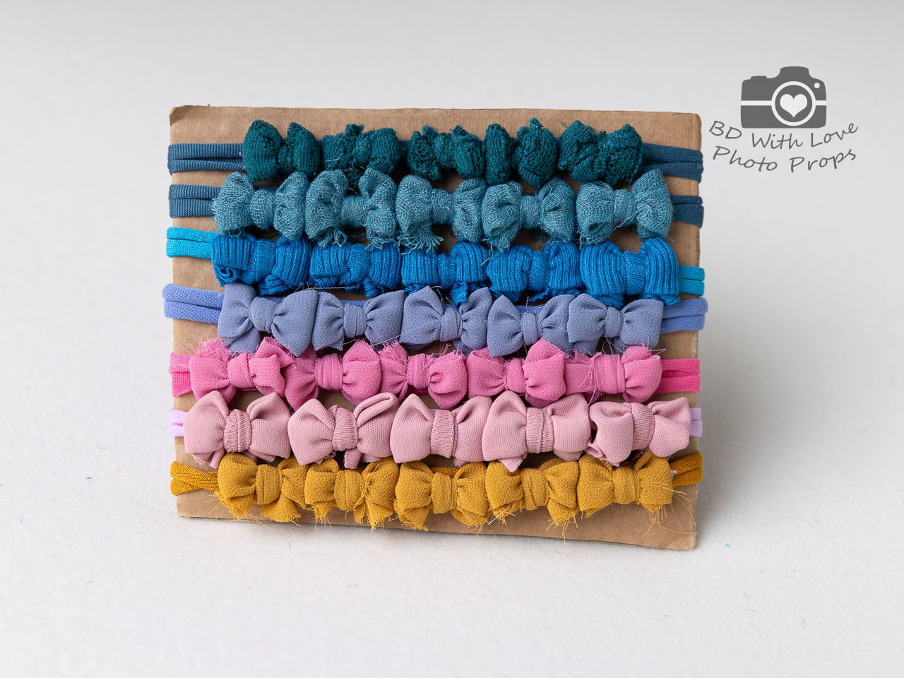 Mini Bows Tiebacks - Set of 7